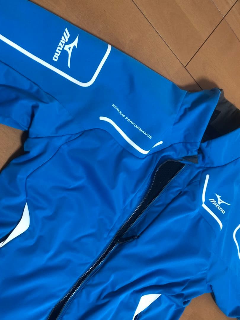 ミズノ MIZUNO スキーウェア セットアップ 青（上：XL 下：L）