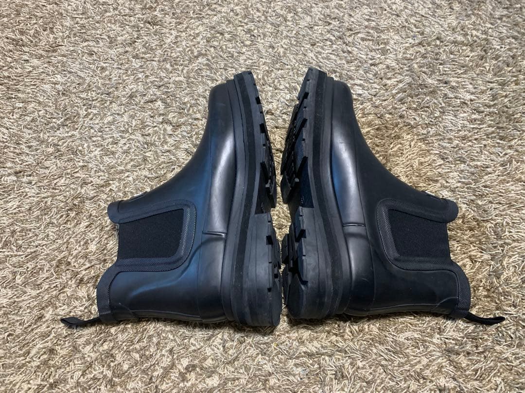 AIGLE ソフトレイン2 ラバーブーツ　サイドゴア長靴　ブラック