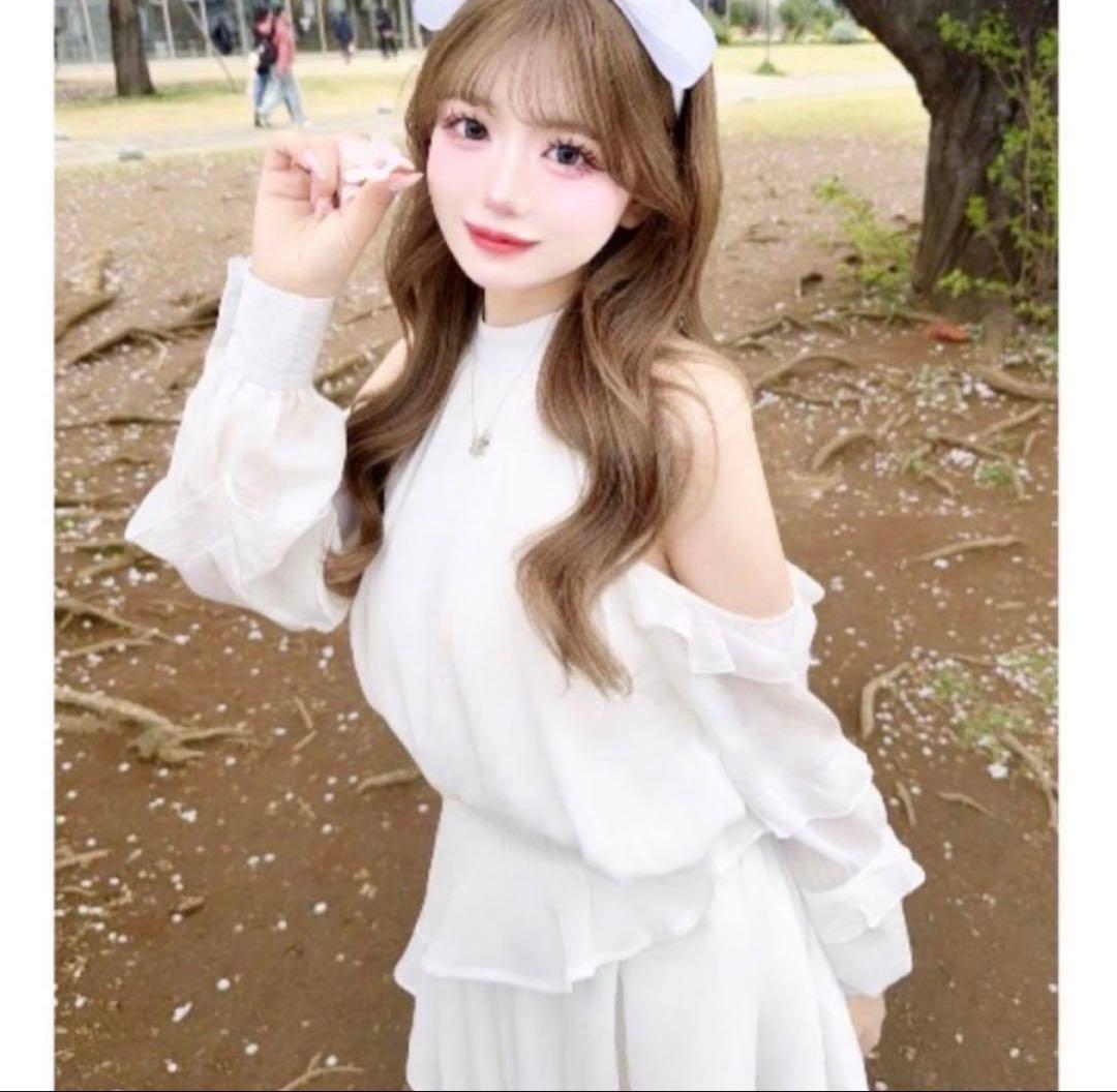 Darich ボリュームシフォンミニワンピース