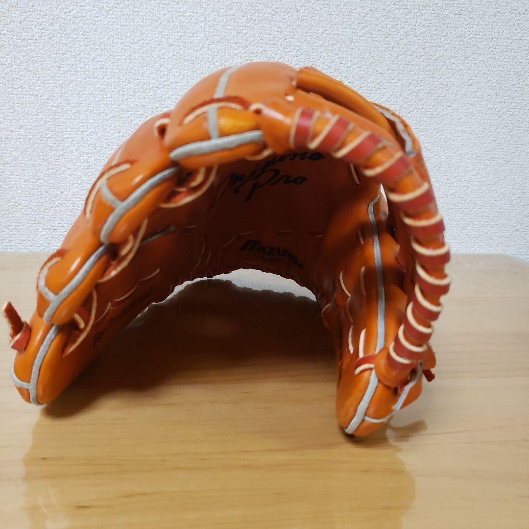 mizunoビックM・D-upZone オレンジ レザーグローブ