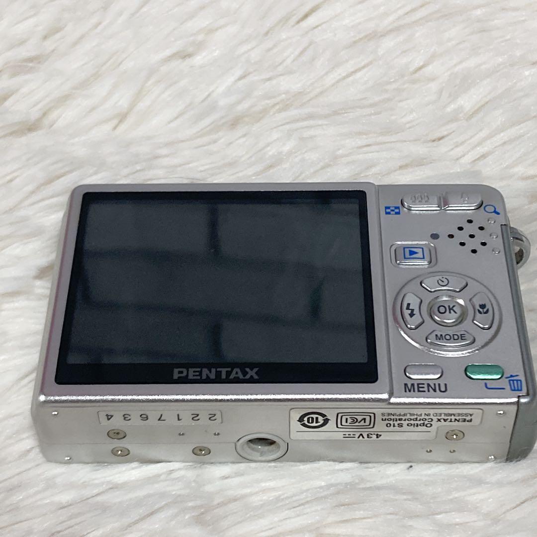【極美品】 PENTAX ペンタックス Optio S10 デジカメ シルバー