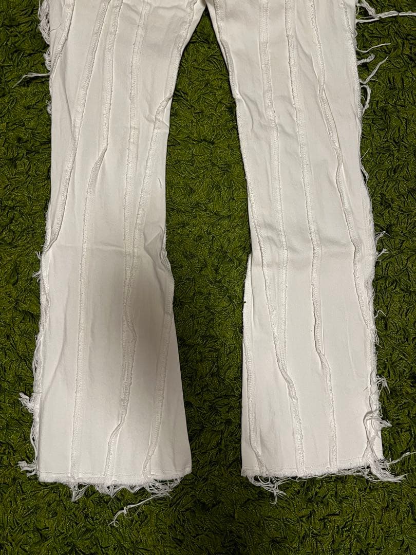 VALABASAS バラバサス スキニーフレアデニムホワイト 新品 30