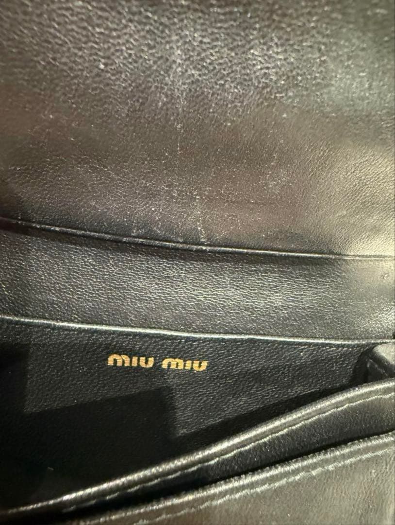 MIU MIU ブラック 名刺入れ キルティング