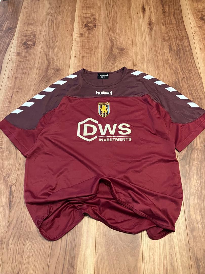 アストンヴィラ Hummel トレーニングシャツ DWS 古着　アストンビラ