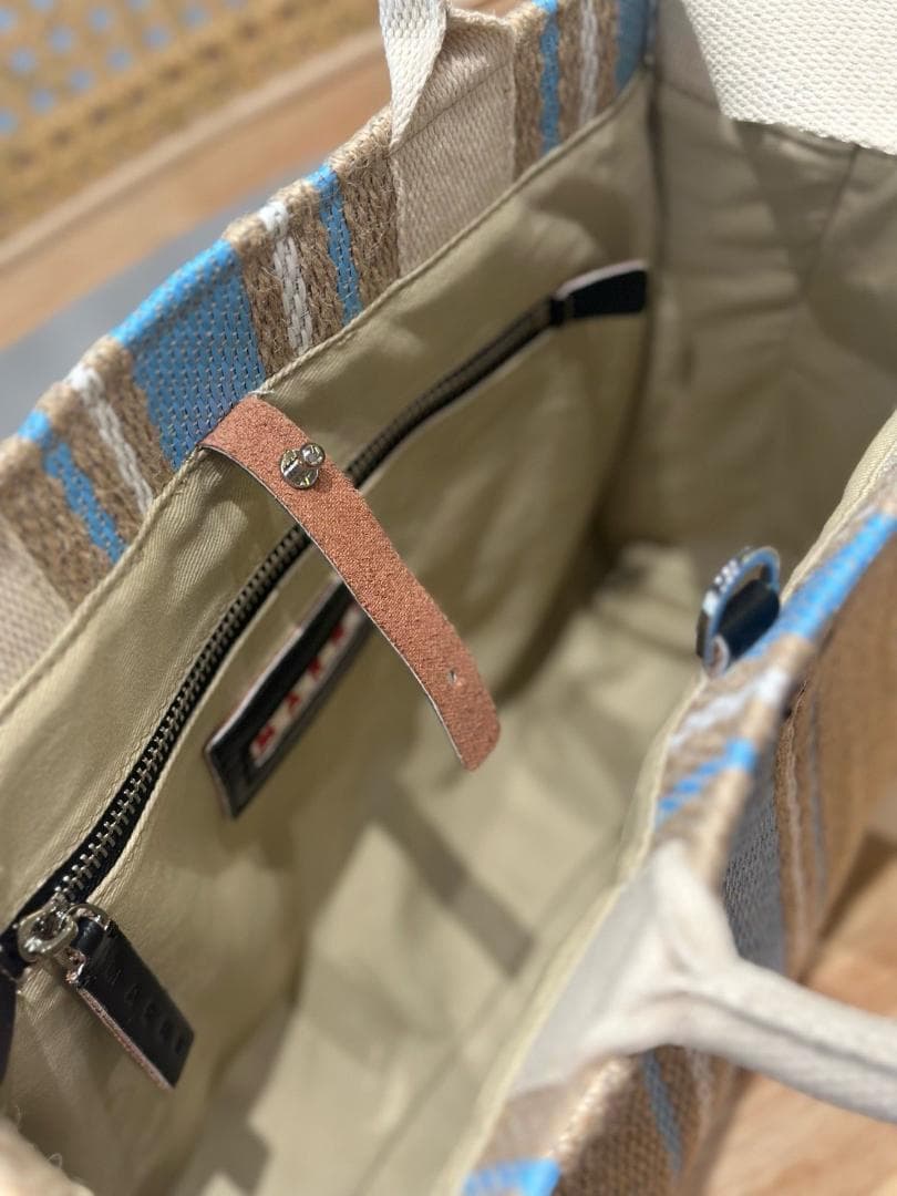 MARNI ストライプバスケット2way バッグ マルニ