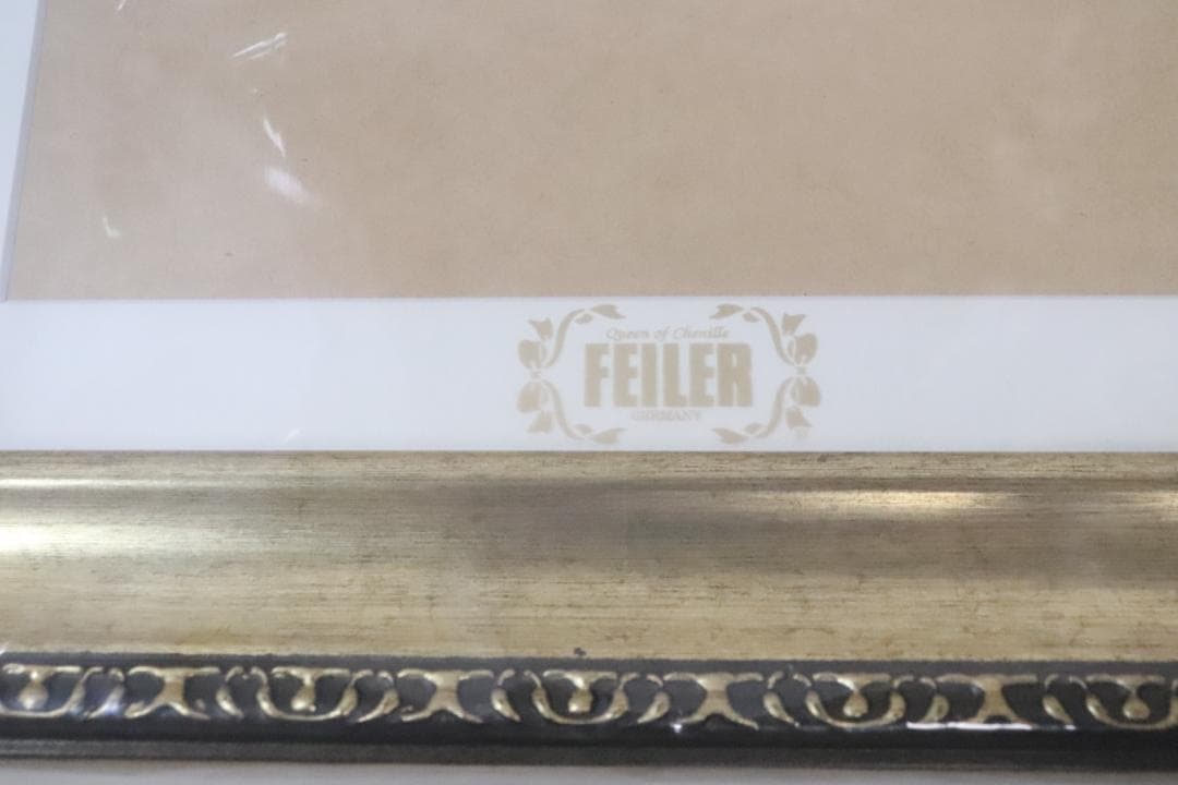 ■☆未使用☆ フェイラー フェイラークラブ 額 額縁 ハンカチフレーム ゴールド