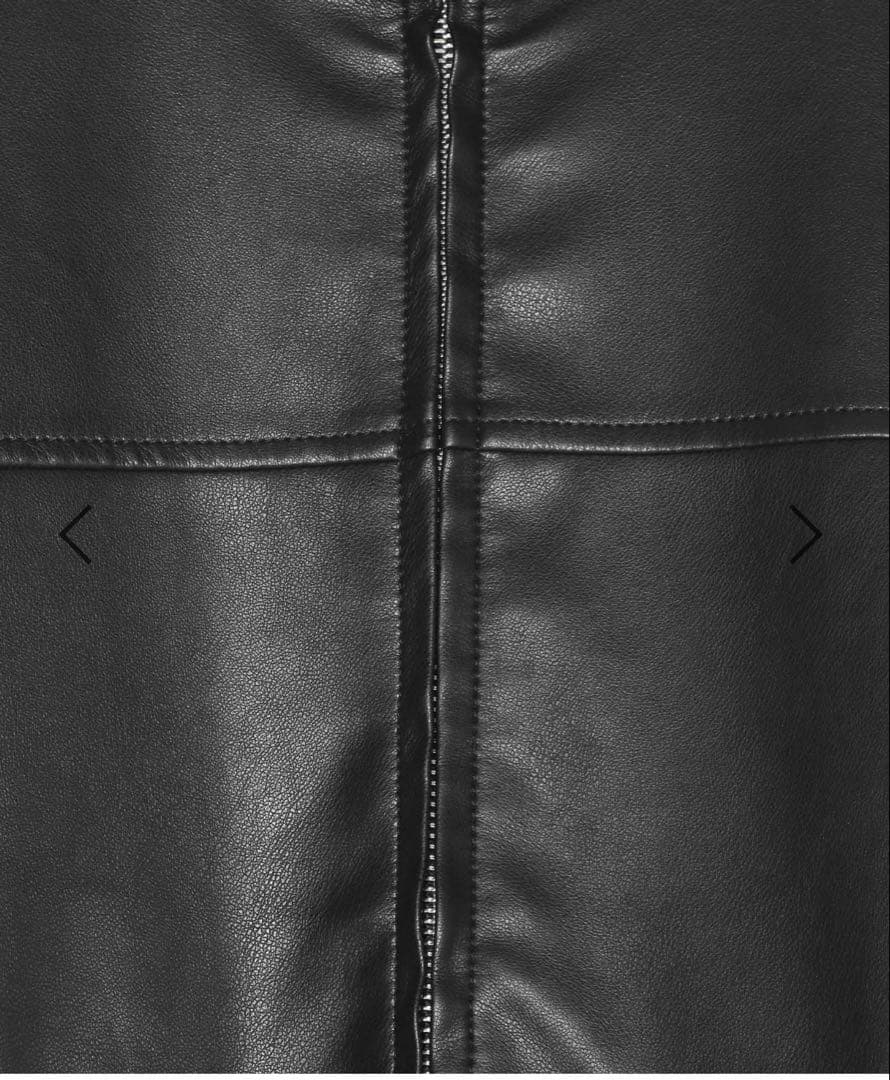 あみ⭐︎フェイクレザーブルゾン　レプシィム LEPSIM ブラック