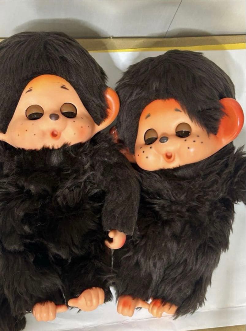 昭和1970年代レトロ　30センチ　モンチッチ　スリープアイ　ハートマーク❤️