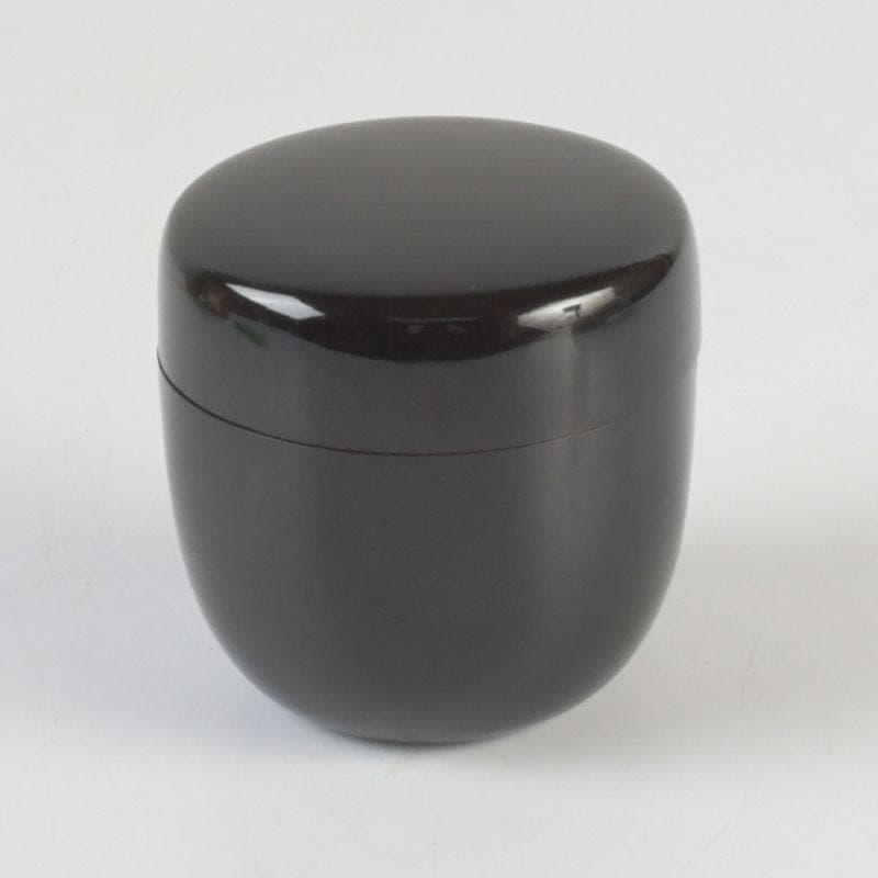 茶道具　黒漆　小棗　仕覆付　又玅斎花押朱書　住山楊甫極め箱　V　9859