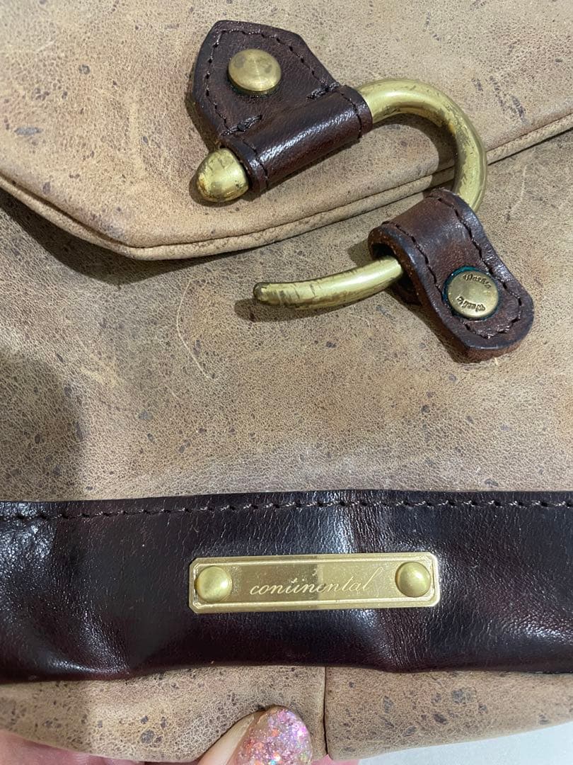 Ryu continental ショルダーバッグ　クーズーレザー