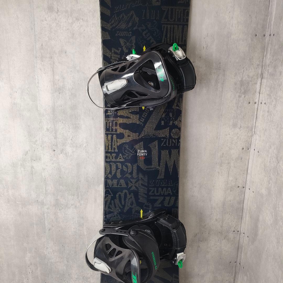 【迅速発送】ZUMA FONTY スノーボード 153cm ビンディング付き