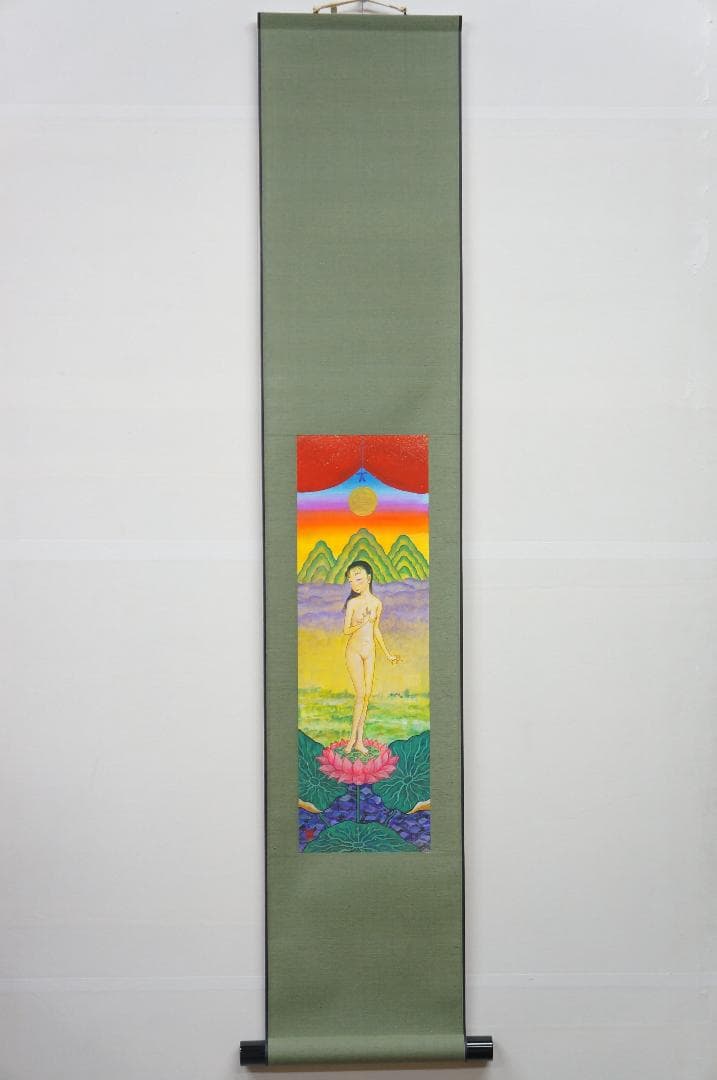 河合規仁先生最新作品「御娘禮讃」掛け軸　新入荷！