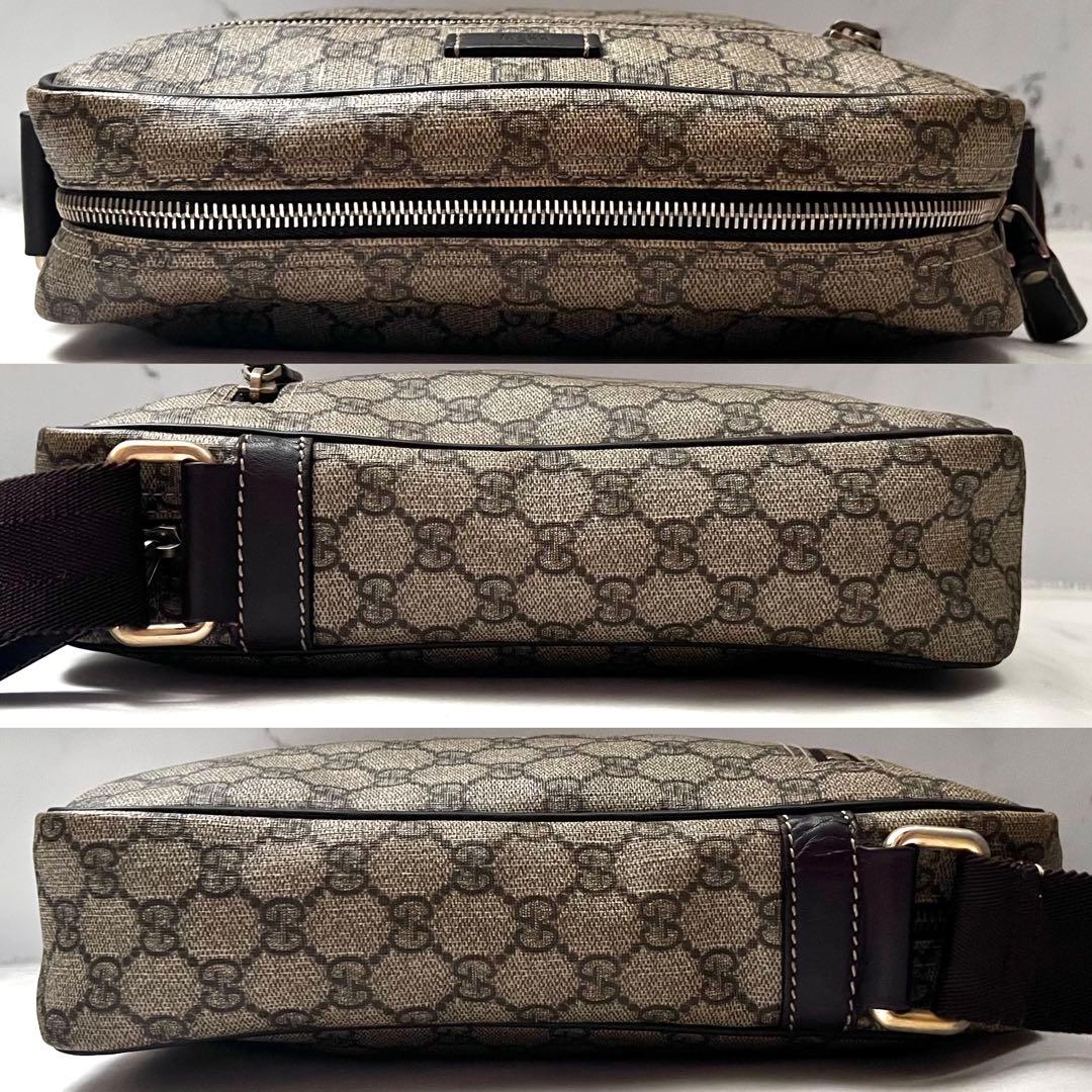 ◇極美品◇グッチ　GGスプリーム　カメラバッグ　クロスボディバッグ　201448
