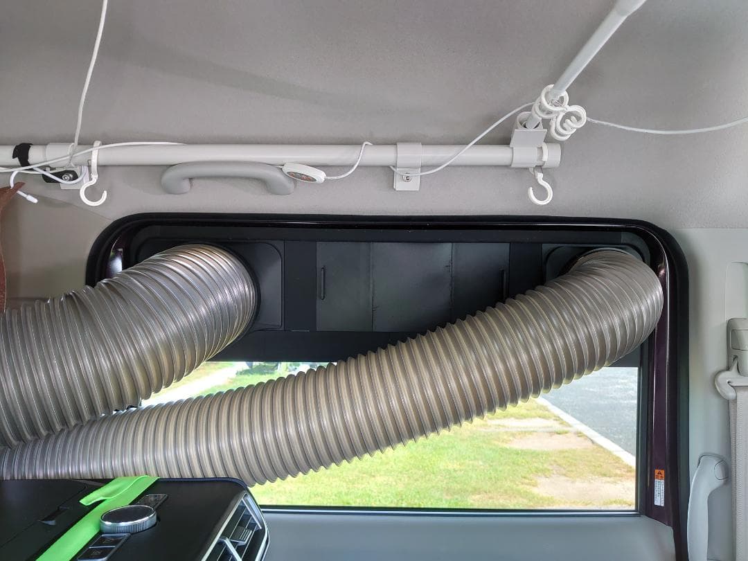 EENOUR ＆ ECOFLOW WAVE3用　防雨フード付ガラリキット