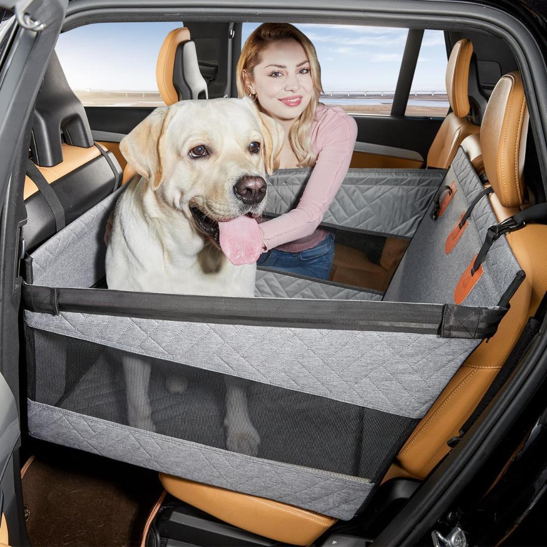 【開封・未使用】Cavoyo ペットドライブシート L 後部座席 犬用 グレー