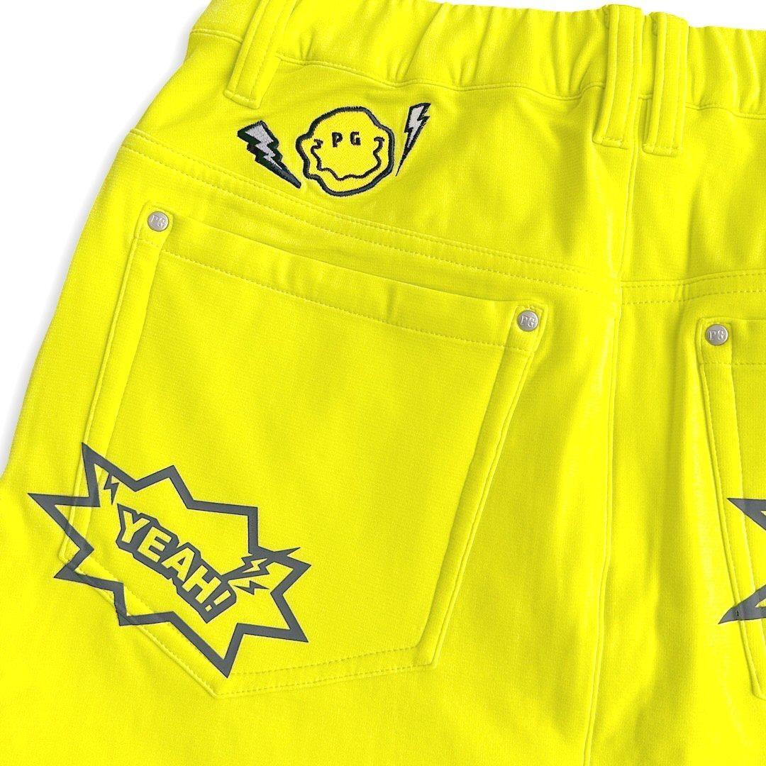 132 パーリーゲイツ ストレッチダンボールスカート イエロー サイズ0 S