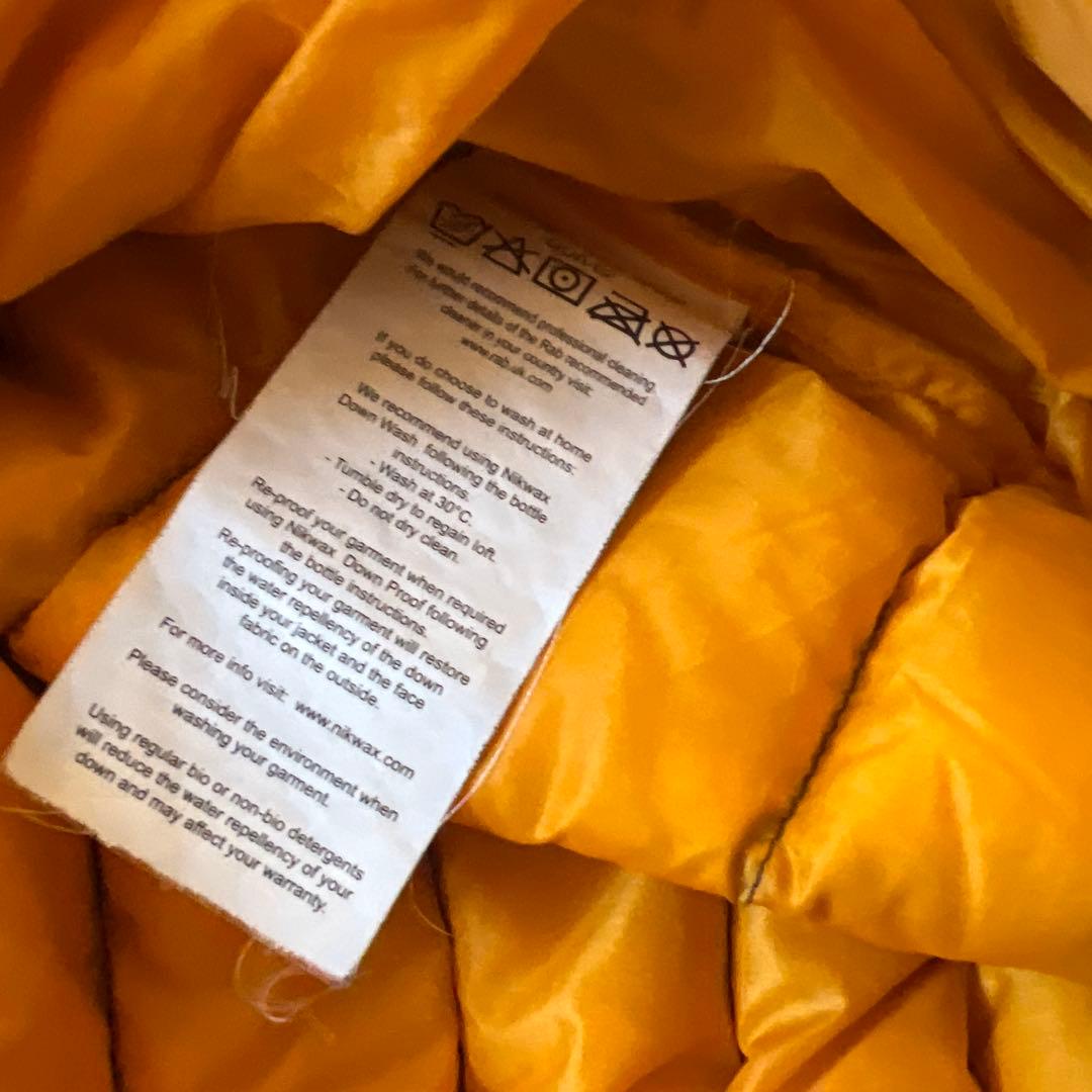 【専用❗️】極暖！Rab ダウンジャケット　グレー　オレンジ　L 超希少❗️