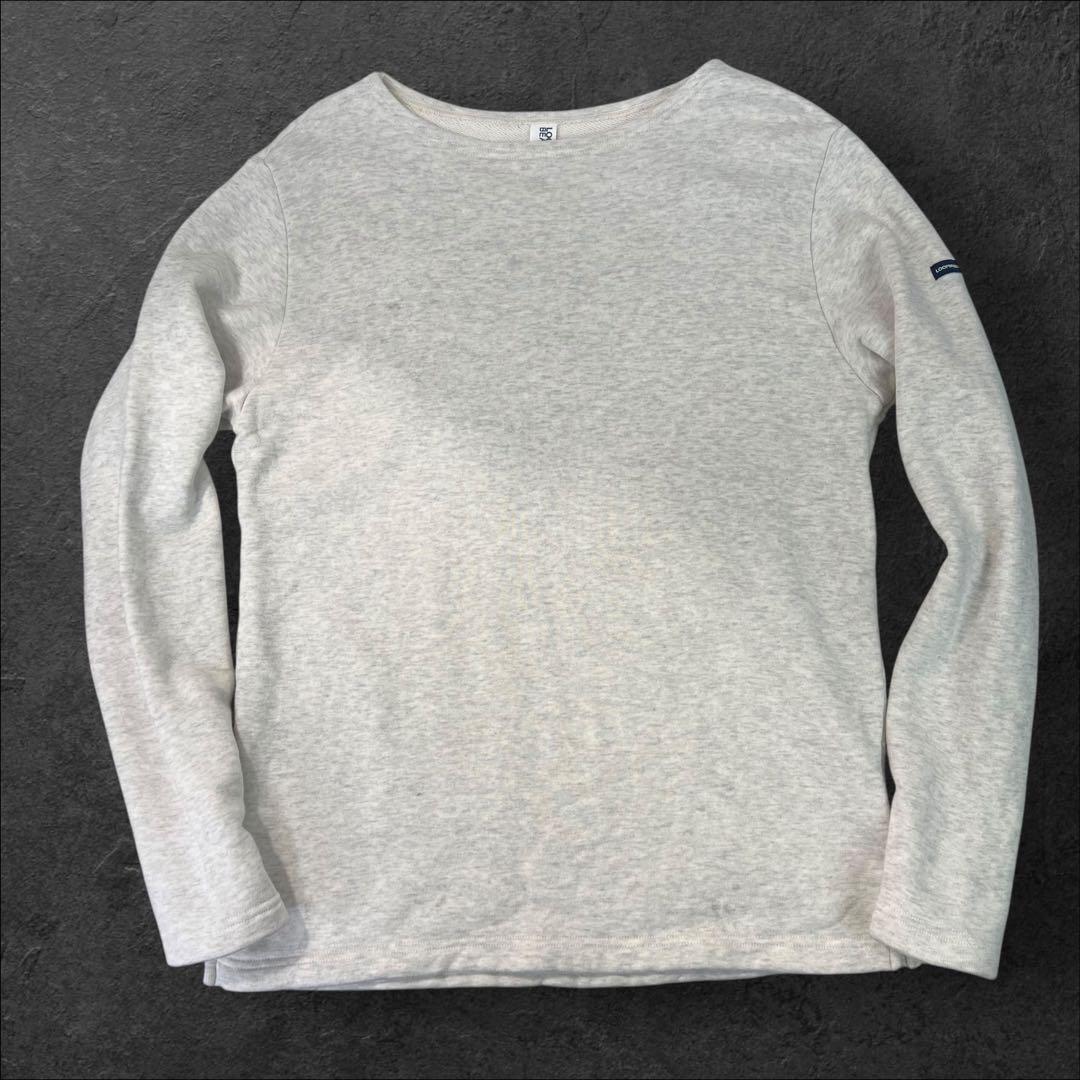 新品同様 Loopwheeler×BEAMS+ 厚手 バスクシャツ サイズL