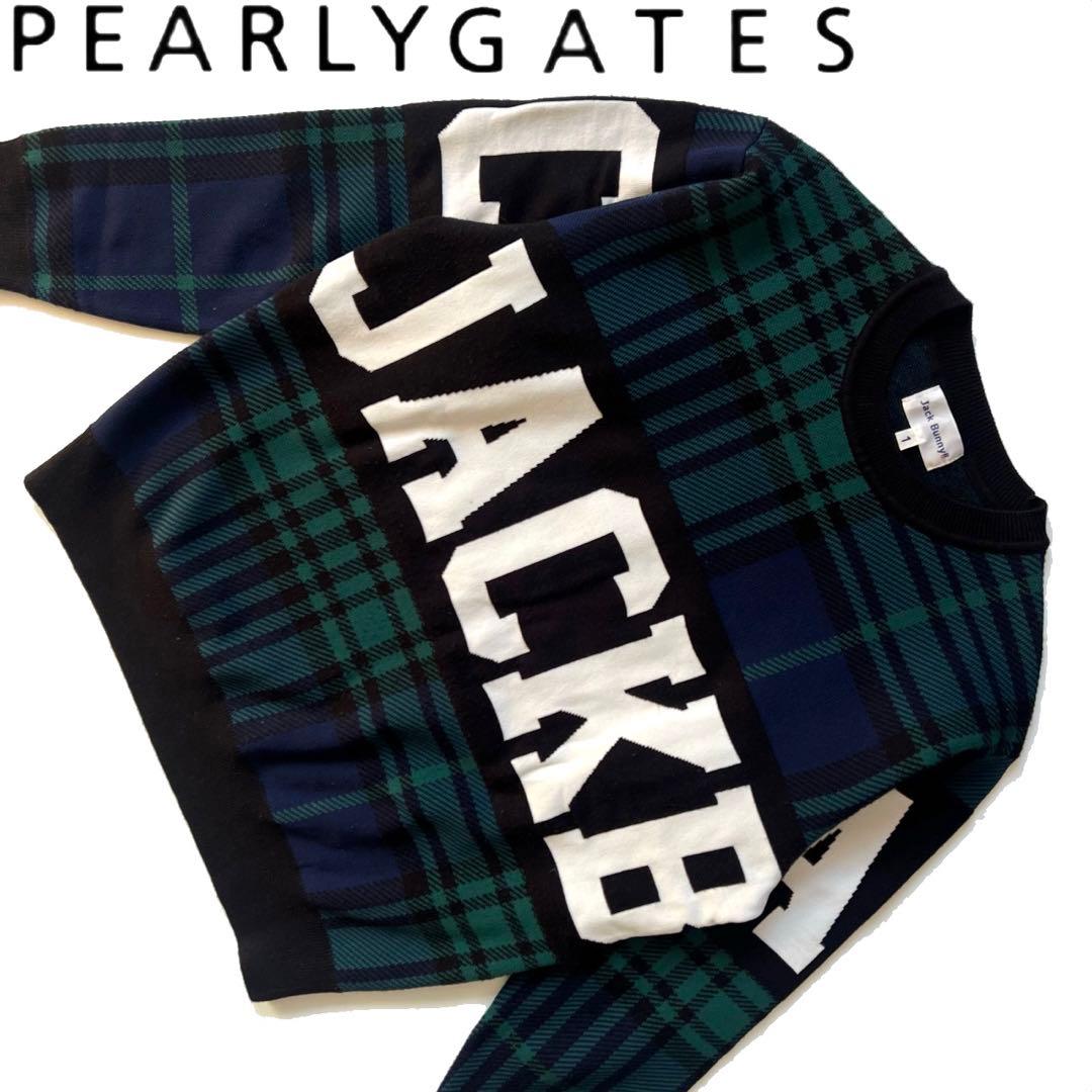 パーリーゲイツ　ジャックバニー　デカロゴ　ニット　セーター　レディース　ゴルフ