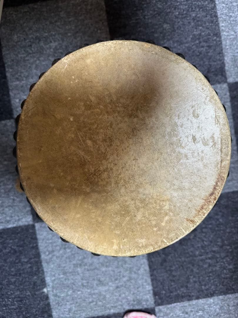 中古　￼囃子　木製 和太鼓 胴40cm 打面両方24.5cm 皮の破れなし