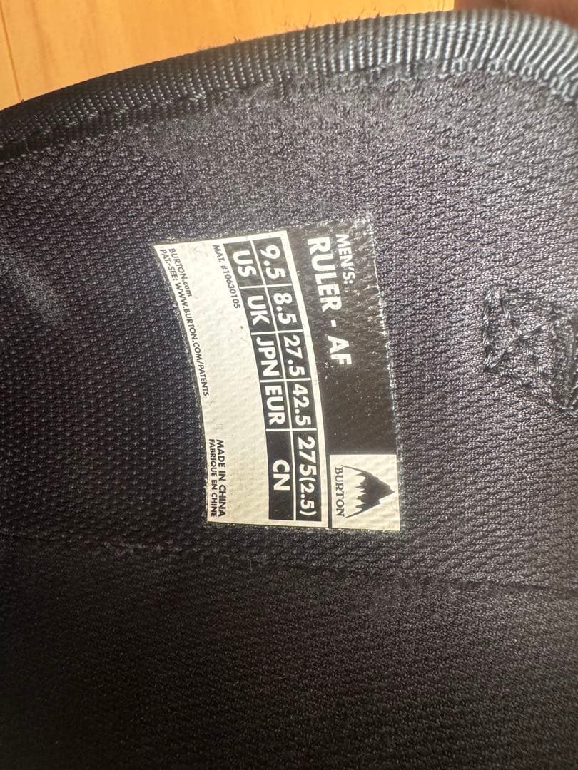 【24h以内発送可能】BURTON RULER AF 27.5cm