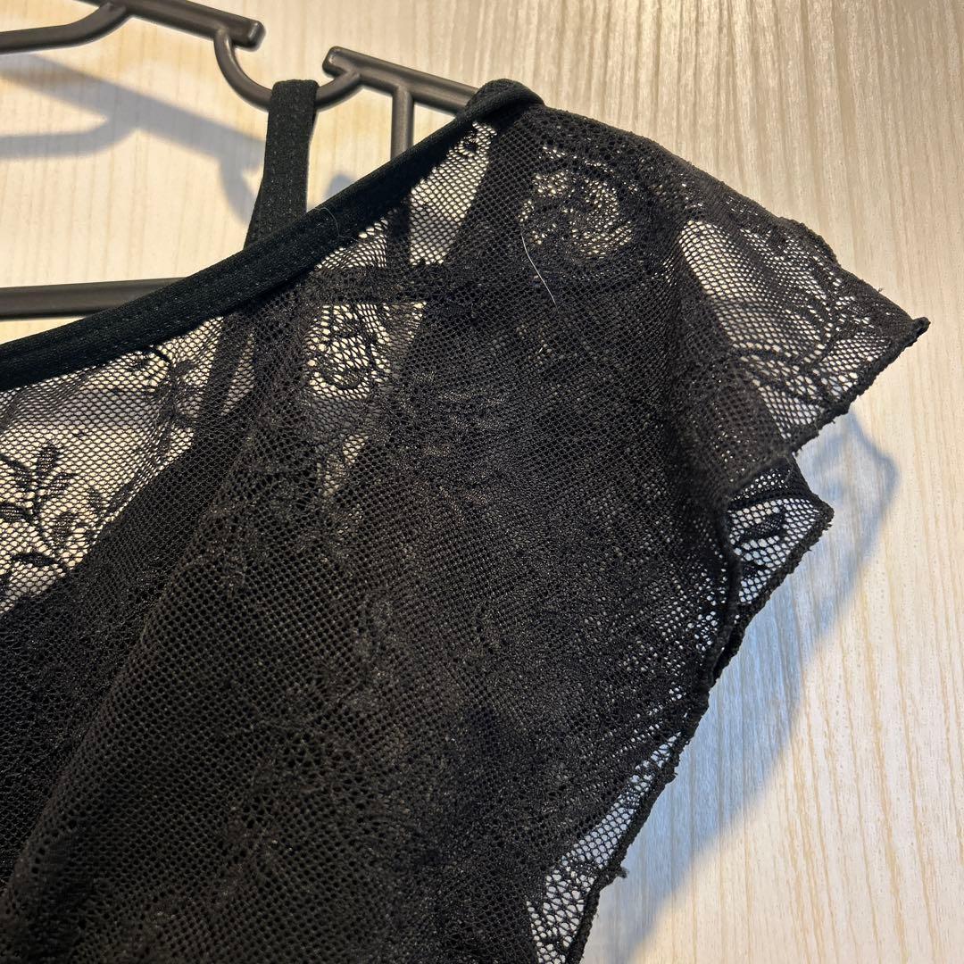 チャコット　胸元レースレオタード　L