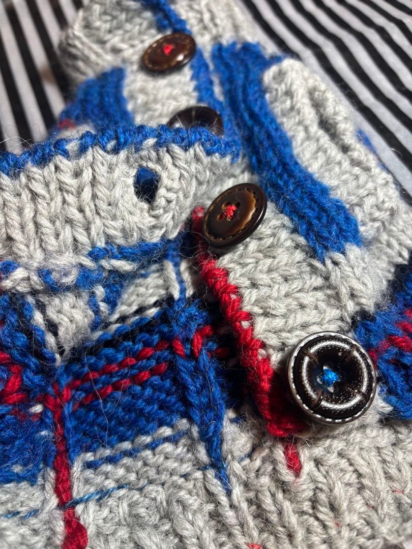 57◆ アーガイルデニムニット【OROKU】　パピリーヒルズ