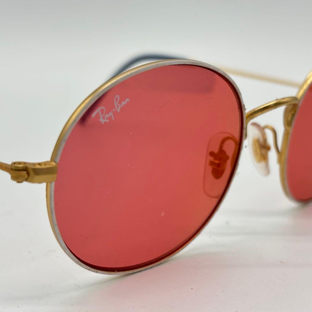 Ray-Ban レイバン RB3594 ピンクレンズ サングラス ラウンドレンズ