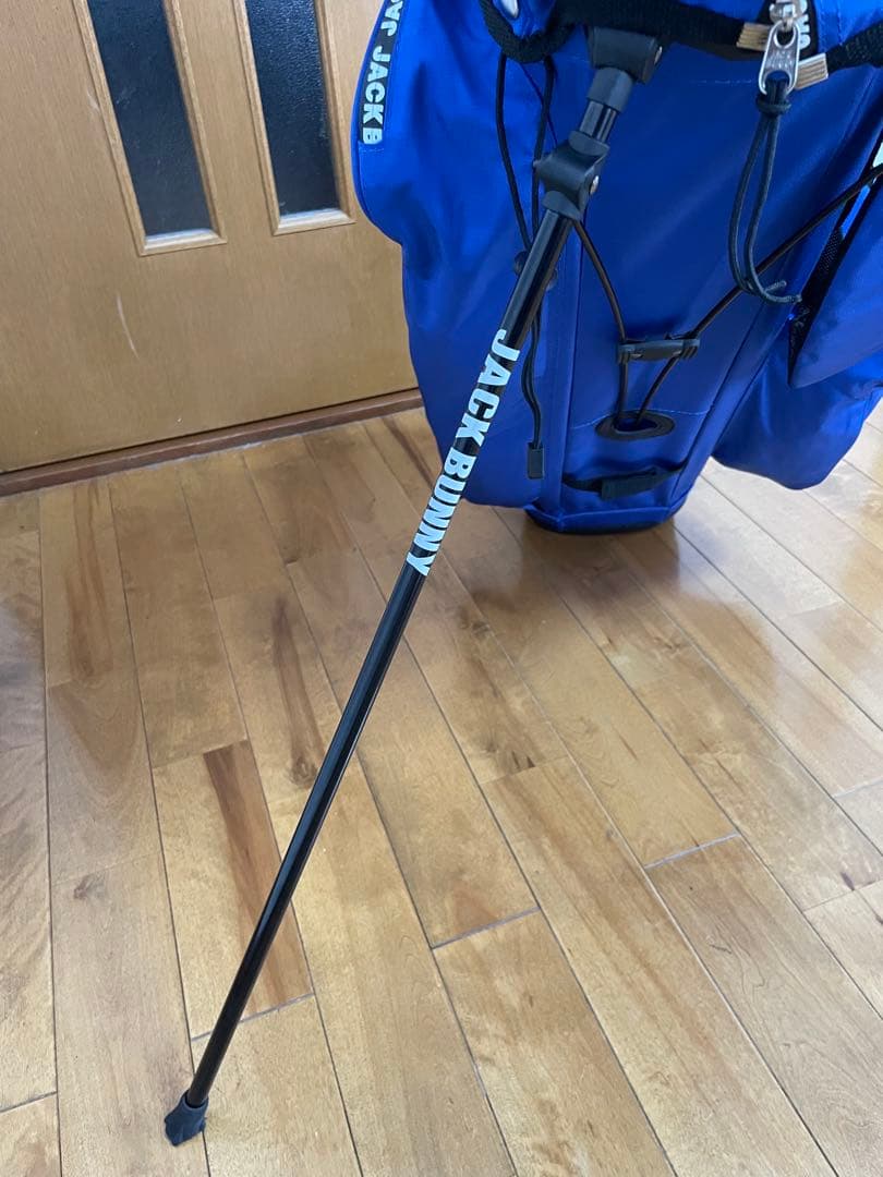 【美品】JACK BUNNY 青 キャディバッグ スタンド付き