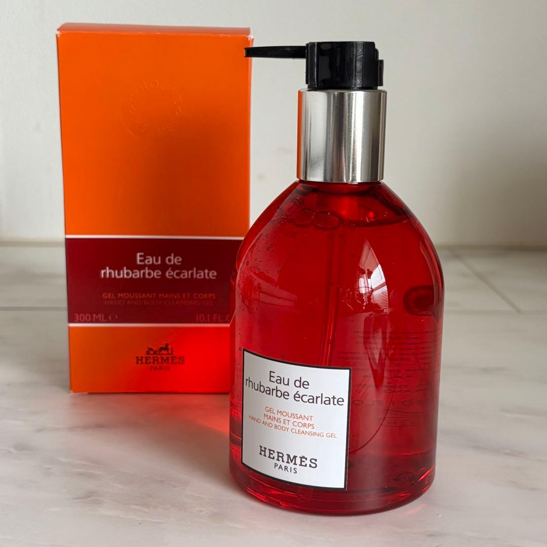 【新品未使用】HERMÈS ルバーブエカルラット ハンド＆ボディジェル