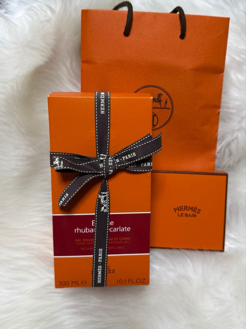 HERMES エルメス オー ドゥ ルバーブ エカルラット ハンドボディジェル