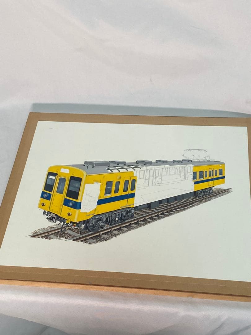 2555❣️ 鉄道　　オブジェ　電車　絵　3セット