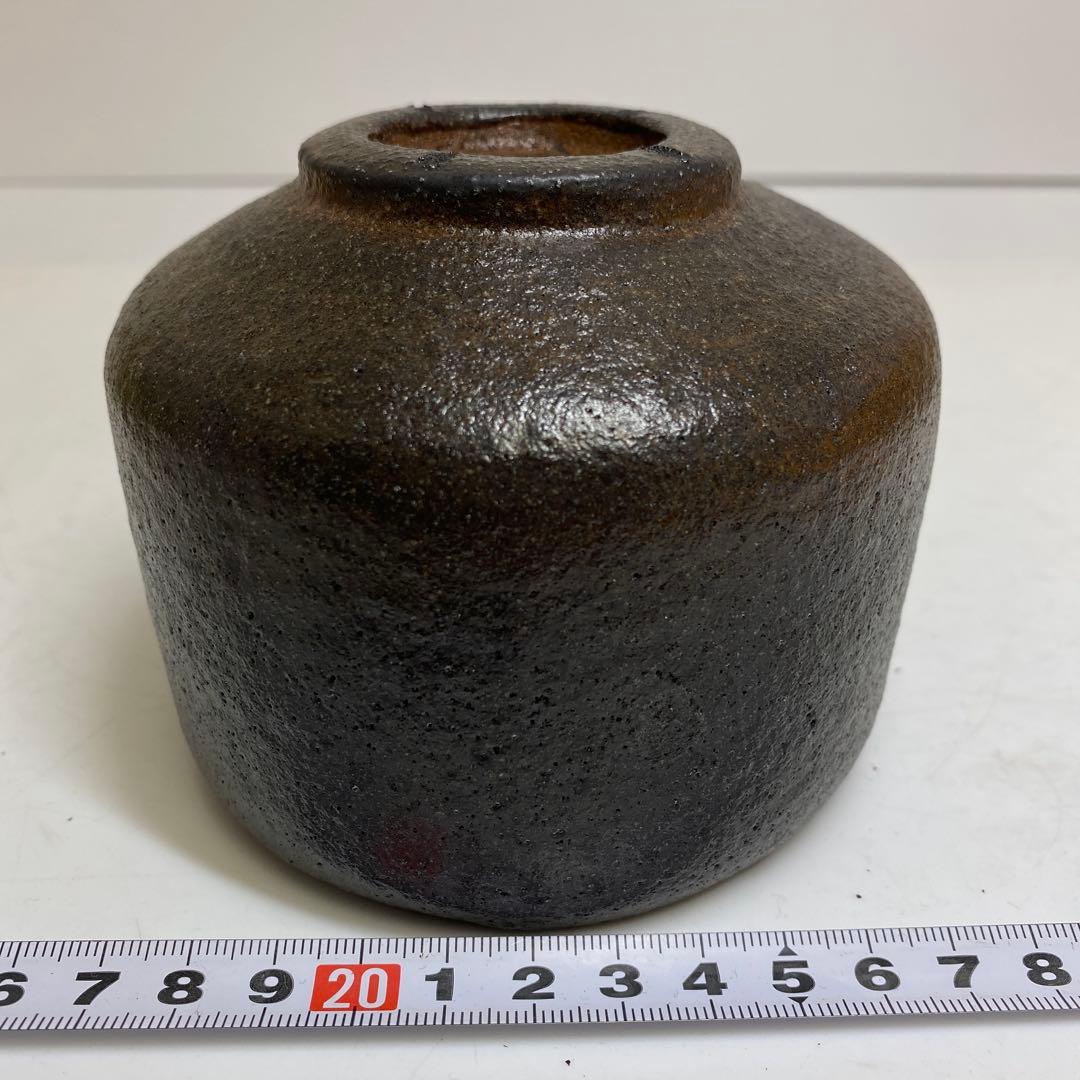 佐々木照楽 長次郎禿うつし黒茶碗　共箱　幅約10.5㎝　東R8-0213☆2F