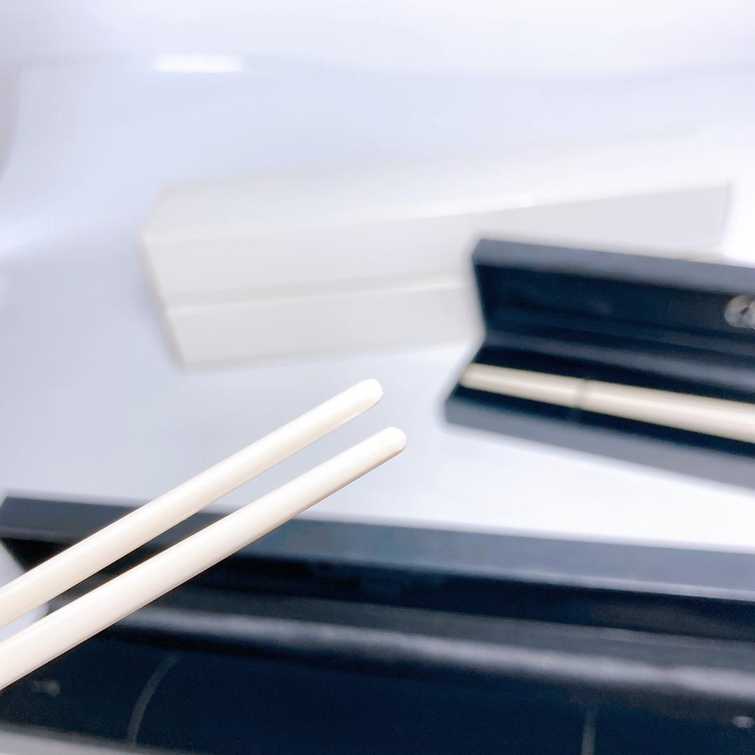 Christofle クリストフル 箸 専用ケース付き 2点 ホワイト シルバー