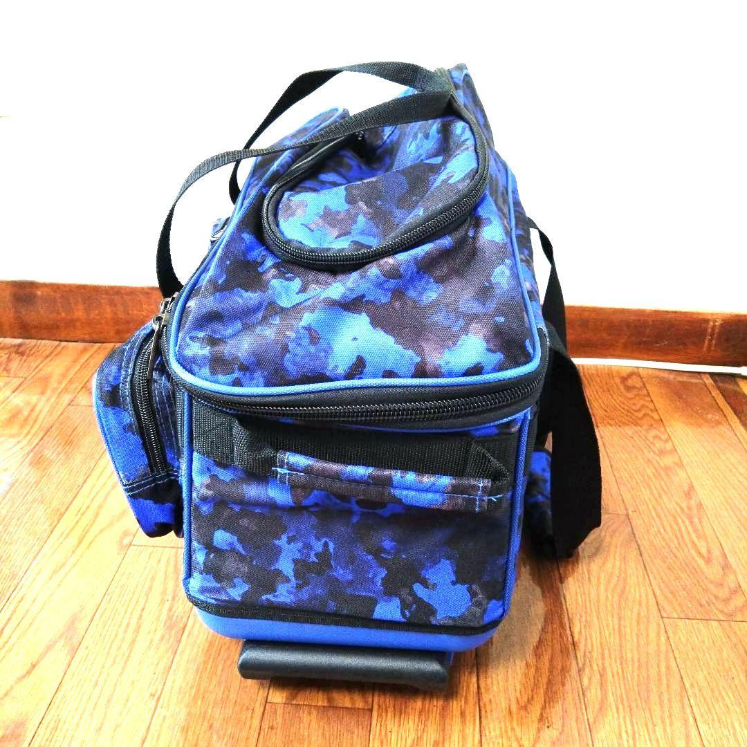 Brunswick ゾーンダブルローラーバッグ ブルーカオス 2個用