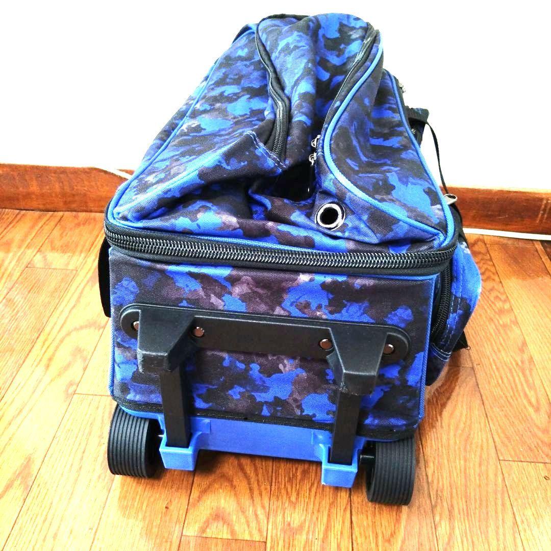 Brunswick ゾーンダブルローラーバッグ ブルーカオス 2個用