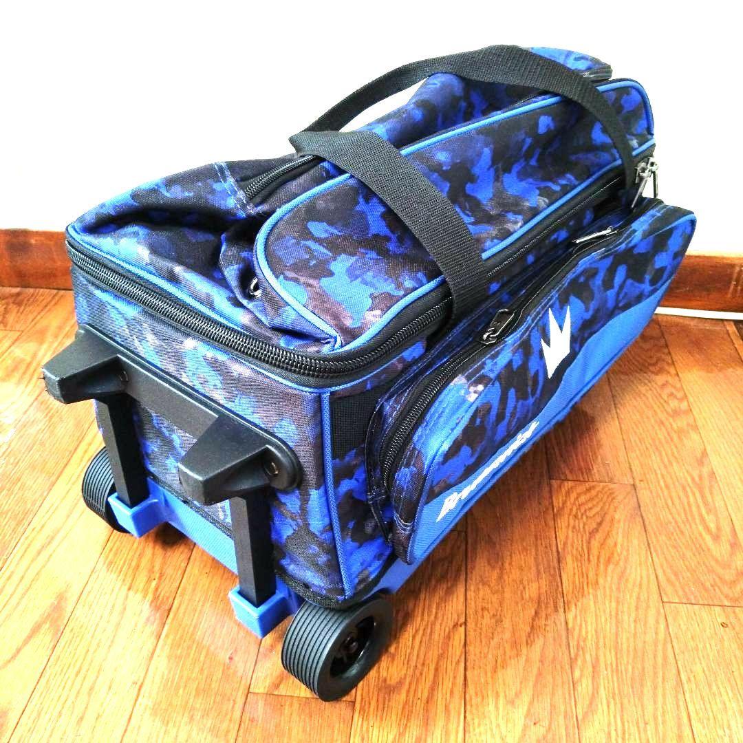 Brunswick ゾーンダブルローラーバッグ ブルーカオス 2個用