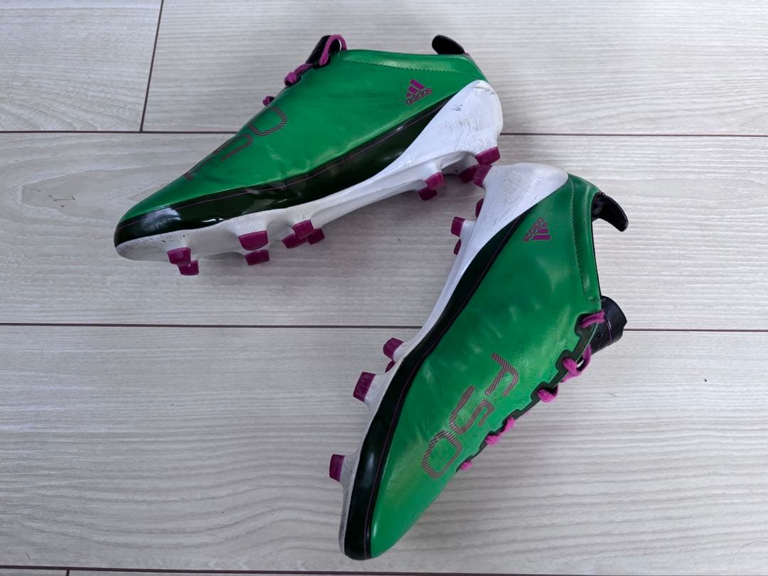 ま*ー様 adidas F50 サッカーシューズ グリーン/パープル