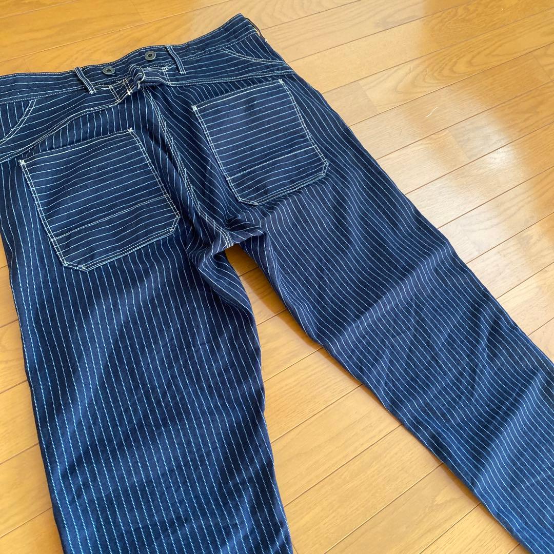 ショット　ヒッコリーデニム　パンツ　ウォバッシュ　36