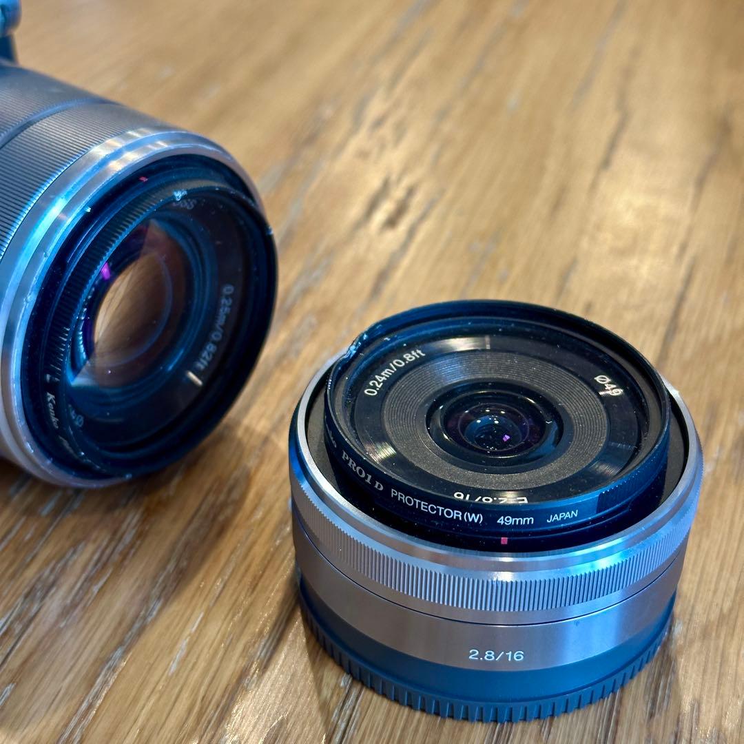 【ジャンク品】SONY NEX-3 ミラーレスカメラ レンズ2本