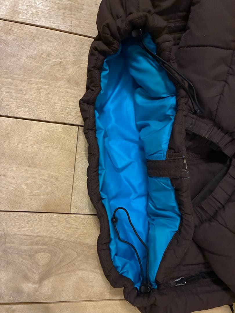 Columbia hooded puffer jacket ブルー