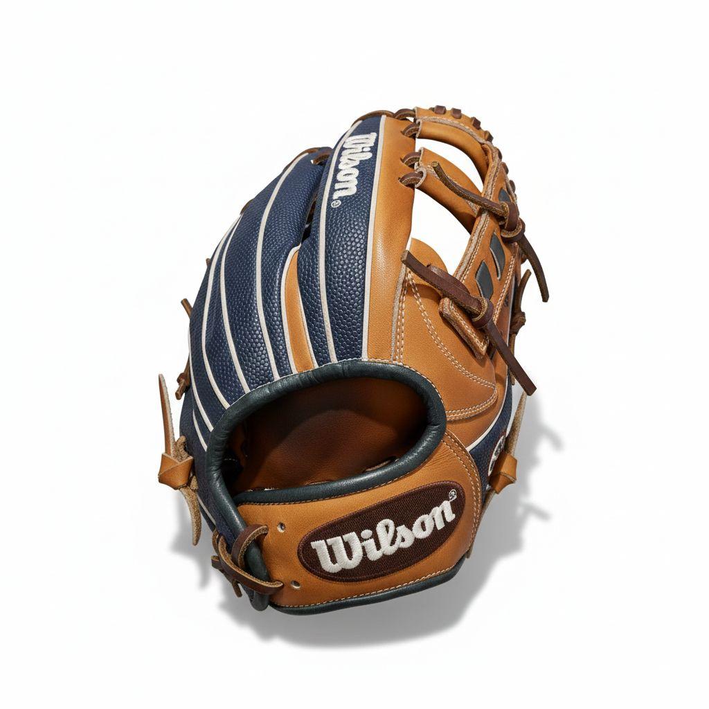 ウィルソン　Wilson　 軟式グローブ　ネイビー/ブラウン