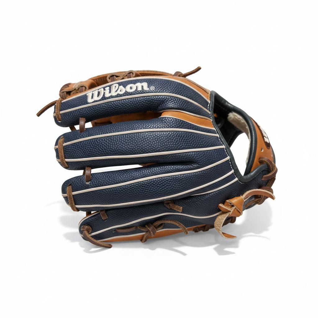 ウィルソン　Wilson　 軟式グローブ　ネイビー/ブラウン