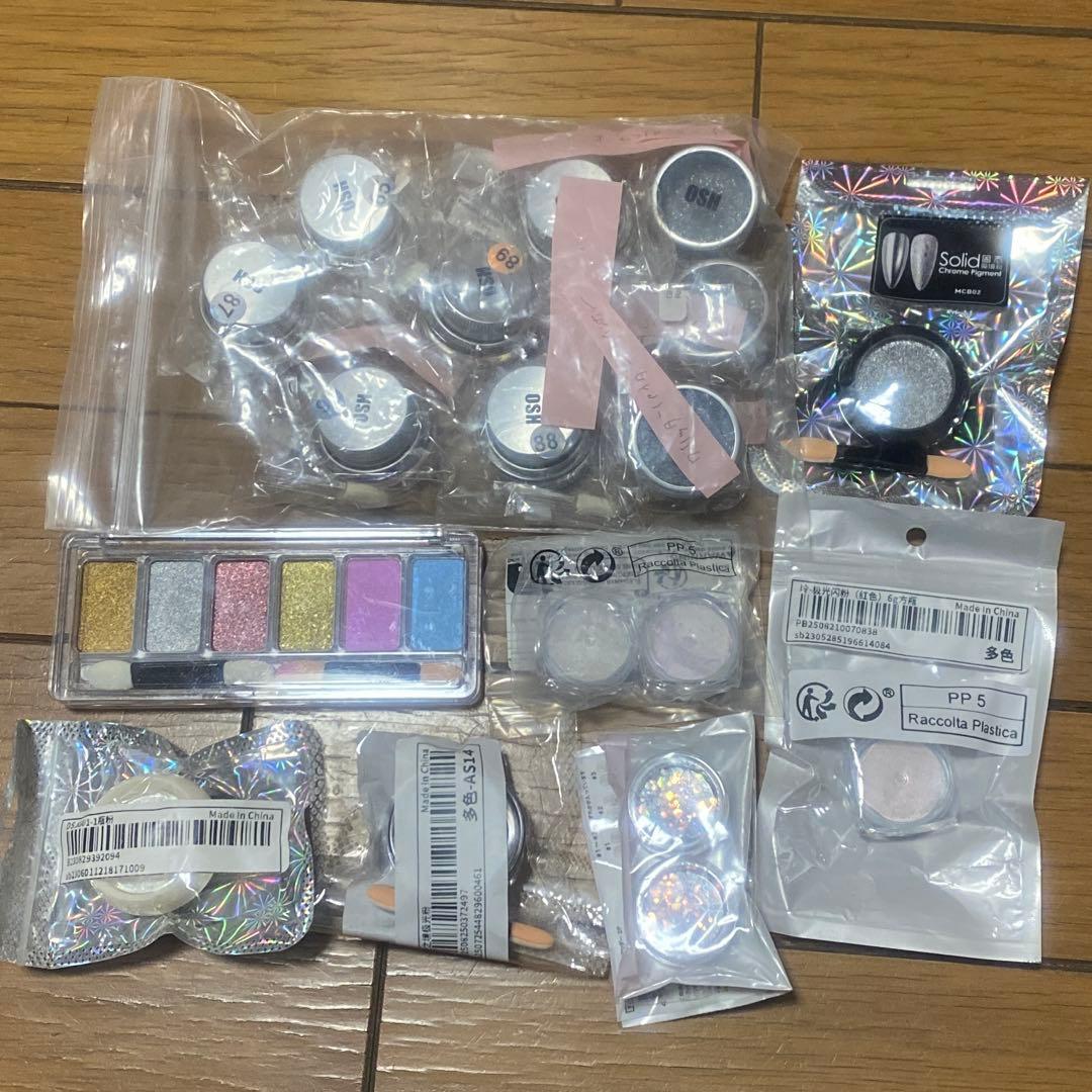 ネイル用品　まとめ売り　ジェル　ネイルチップ　ネイルシール　パーツ　パウダー