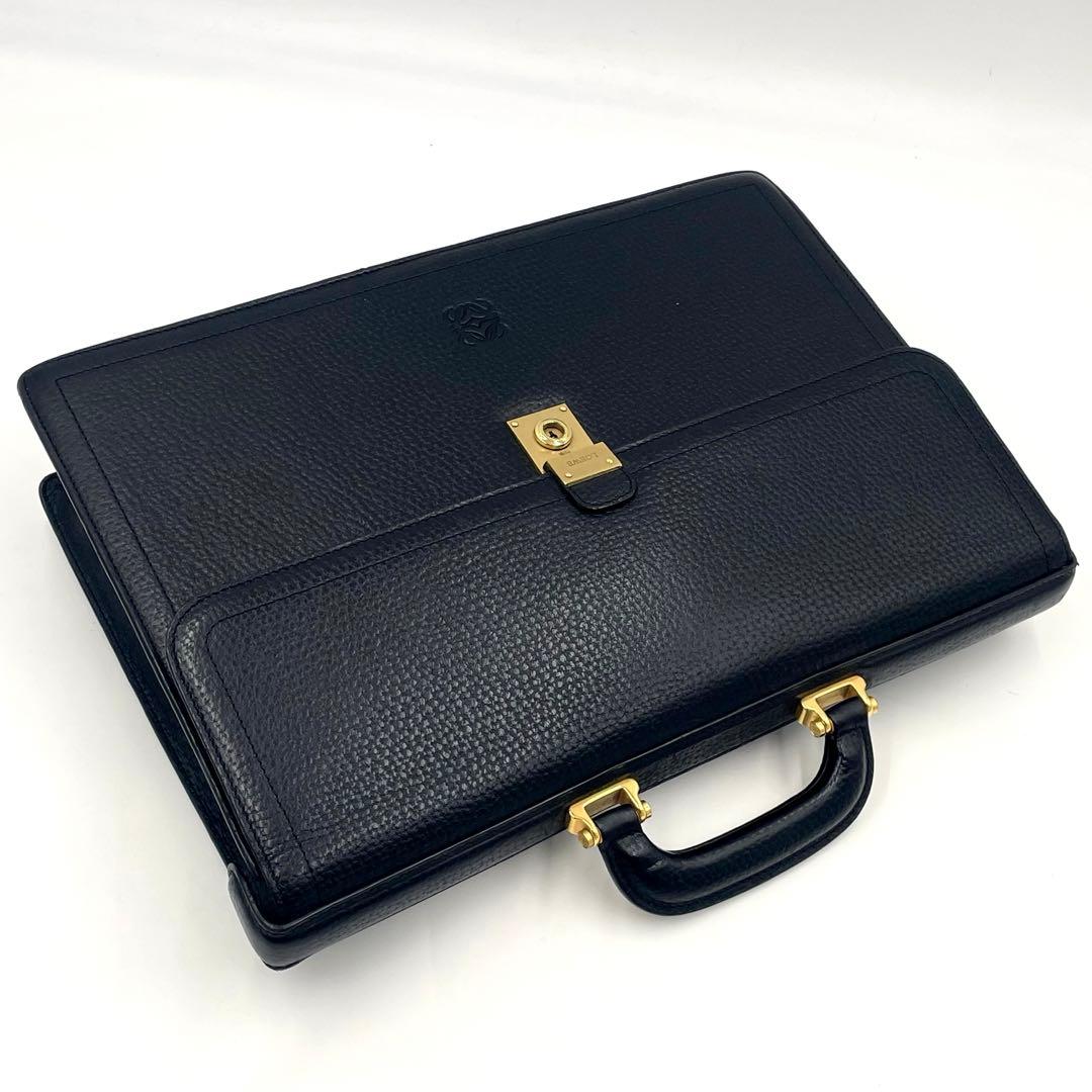 【極美品】LOEWE ロエベ アナグラム ビジネスバッグ ブリーフケース 通勤