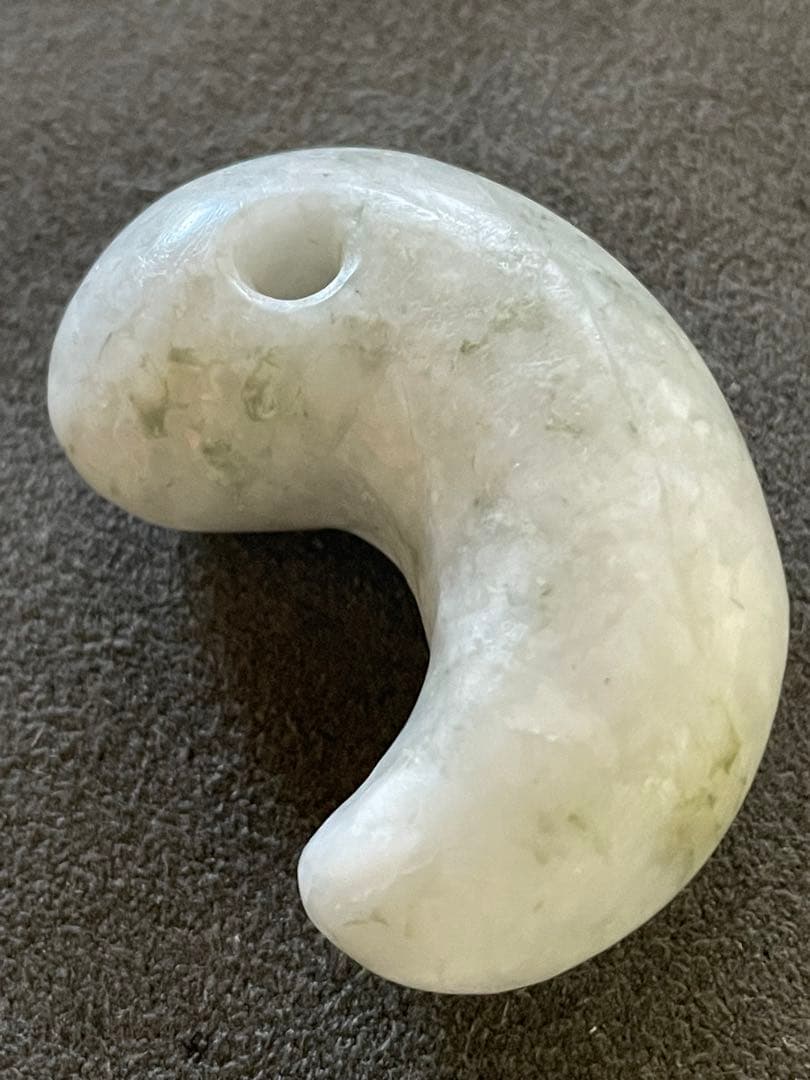 高品質　古墳期　糸魚川翡翠勾玉　結晶質　出土品　大型