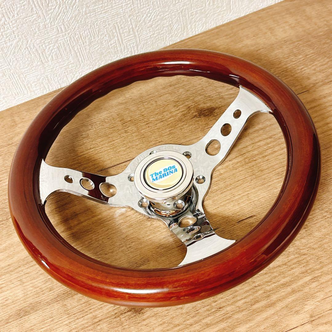 希少　小径　29cm ウッドステアリング　ウッドハンドル　USDM 旧車