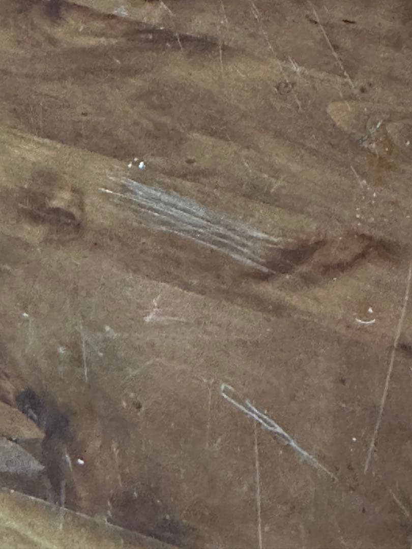 木製ライティングビューロー 彫刻入り　机 アンティーク