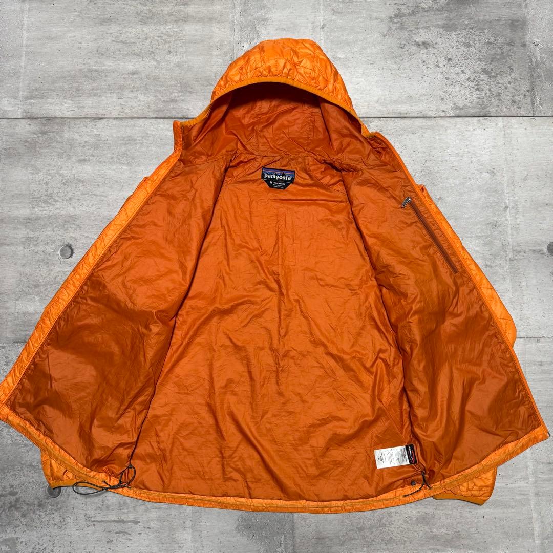 patagonia 11年製 ナノパフフーディ マンゴー オレンジ キルティング