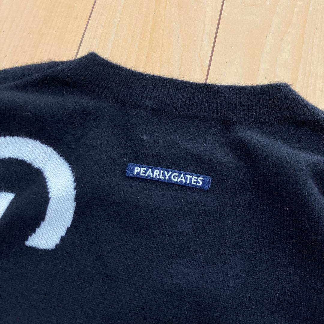 PEARLY GATESパーリーゲイツ　ニット　セーター　カシミヤ　黒　サイズ2